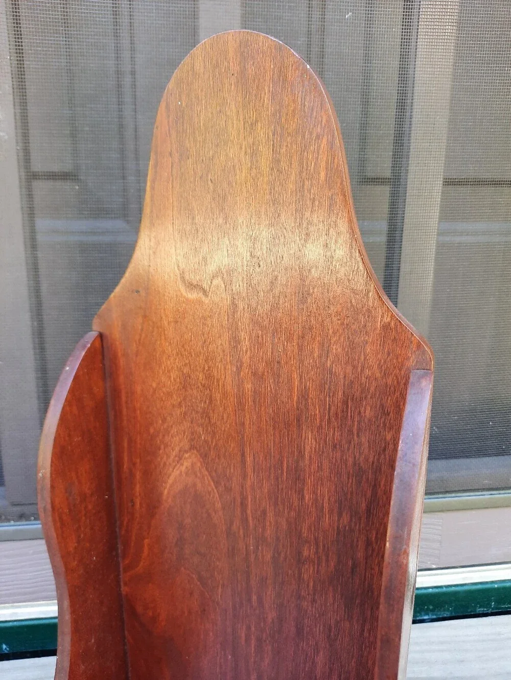 Handcrafted Cottage Cabin Farmhouse Wood Curved Wall Sconce Candle Vase Shelf